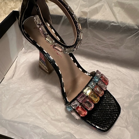 Betsy Johnson Armani Bright Multi Heels Size 8.5 NIB - Picture 12 of 13